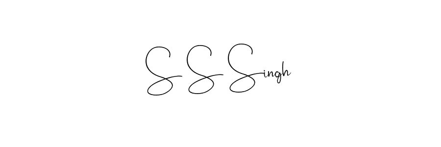 The best way (Andilay-7BmLP) to make a short signature is to pick only two or three words in your name. The name S S Singh include a total of six letters. For converting this name. S S Singh signature style 4 images and pictures png