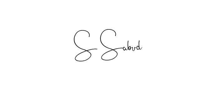 Once you've used our free online signature maker to create your best signature Andilay-7BmLP style, it's time to enjoy all of the benefits that S Sabud name signing documents. S Sabud signature style 4 images and pictures png