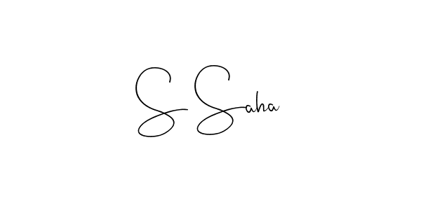 S Saha stylish signature style. Best Handwritten Sign (Andilay-7BmLP) for my name. Handwritten Signature Collection Ideas for my name S Saha. S Saha signature style 4 images and pictures png