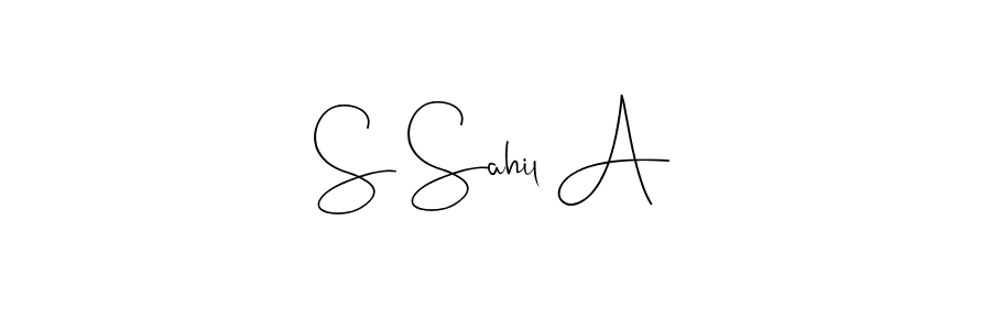 Here are the top 10 professional signature styles for the name S Sahil A. These are the best autograph styles you can use for your name. S Sahil A signature style 4 images and pictures png