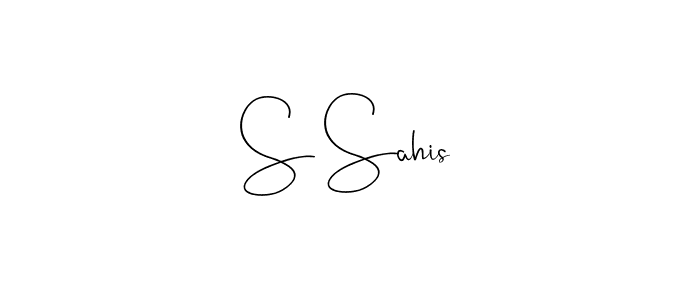 You can use this online signature creator to create a handwritten signature for the name S Sahis. This is the best online autograph maker. S Sahis signature style 4 images and pictures png