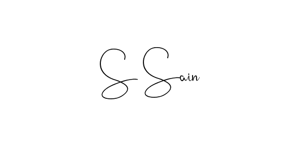 How to Draw S Sain signature style? Andilay-7BmLP is a latest design signature styles for name S Sain. S Sain signature style 4 images and pictures png