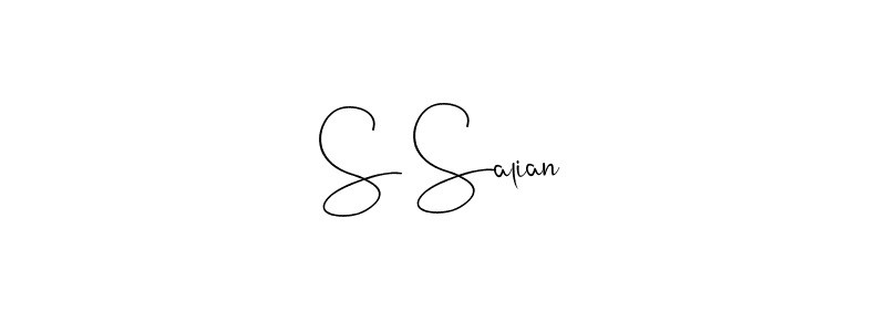 It looks lik you need a new signature style for name S Salian. Design unique handwritten (Andilay-7BmLP) signature with our free signature maker in just a few clicks. S Salian signature style 4 images and pictures png