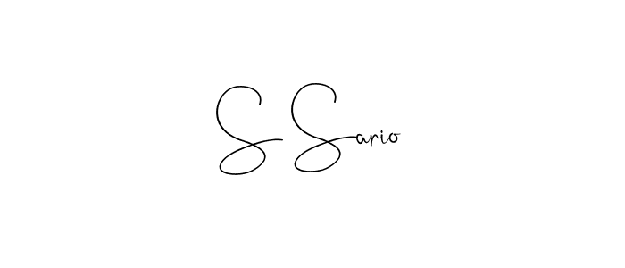 Make a short S Sario signature style. Manage your documents anywhere anytime using Andilay-7BmLP. Create and add eSignatures, submit forms, share and send files easily. S Sario signature style 4 images and pictures png