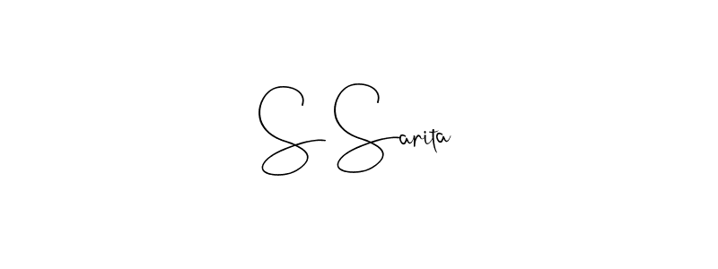 It looks lik you need a new signature style for name S Sarita. Design unique handwritten (Andilay-7BmLP) signature with our free signature maker in just a few clicks. S Sarita signature style 4 images and pictures png