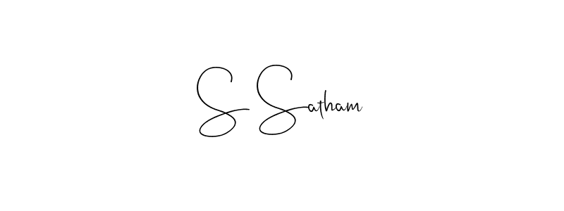 This is the best signature style for the S Satham name. Also you like these signature font (Andilay-7BmLP). Mix name signature. S Satham signature style 4 images and pictures png