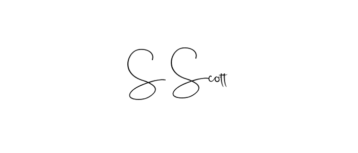 Also we have S Scott name is the best signature style. Create professional handwritten signature collection using Andilay-7BmLP autograph style. S Scott signature style 4 images and pictures png