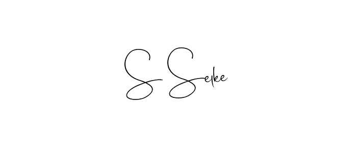 Also You can easily find your signature by using the search form. We will create S Selke name handwritten signature images for you free of cost using Andilay-7BmLP sign style. S Selke signature style 4 images and pictures png