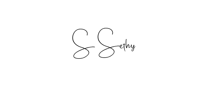 The best way (Andilay-7BmLP) to make a short signature is to pick only two or three words in your name. The name S Sethy include a total of six letters. For converting this name. S Sethy signature style 4 images and pictures png