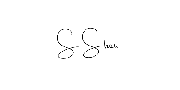 Use a signature maker to create a handwritten signature online. With this signature software, you can design (Andilay-7BmLP) your own signature for name S Shaw. S Shaw signature style 4 images and pictures png