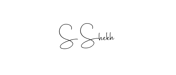 How to Draw S Shekh signature style? Andilay-7BmLP is a latest design signature styles for name S Shekh. S Shekh signature style 4 images and pictures png