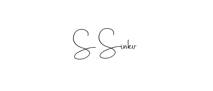 Design your own signature with our free online signature maker. With this signature software, you can create a handwritten (Andilay-7BmLP) signature for name S Sinku. S Sinku signature style 4 images and pictures png