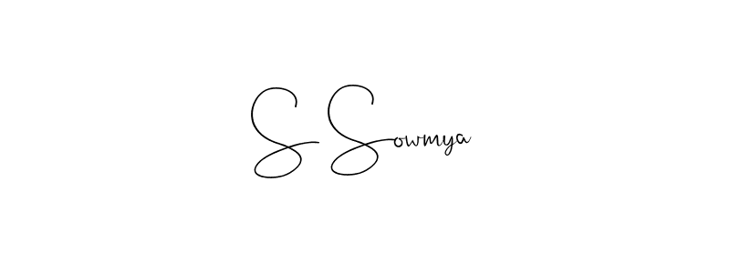 How to make S Sowmya signature? Andilay-7BmLP is a professional autograph style. Create handwritten signature for S Sowmya name. S Sowmya signature style 4 images and pictures png