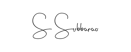 A classic penmanship look for S Subbarao. The Andilay-7BmLP font brings timeless elegance and confidence to every signed document. S Subbarao signature style 4 images and pictures png