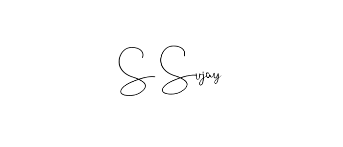 S Sujay stylish signature style. Best Handwritten Sign (Andilay-7BmLP) for my name. Handwritten Signature Collection Ideas for my name S Sujay. S Sujay signature style 4 images and pictures png