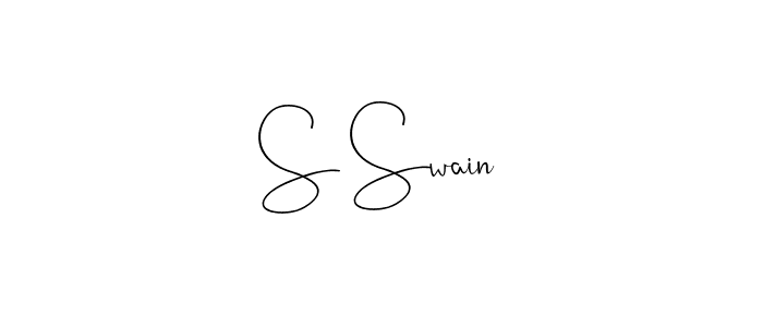 Make a beautiful signature design for name S Swain. With this signature (Andilay-7BmLP) style, you can create a handwritten signature for free. S Swain signature style 4 images and pictures png