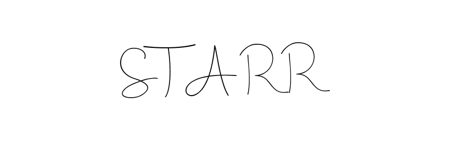 Make a beautiful signature design for name S T A R R. With this signature (Andilay-7BmLP) style, you can create a handwritten signature for free. S T A R R signature style 4 images and pictures png