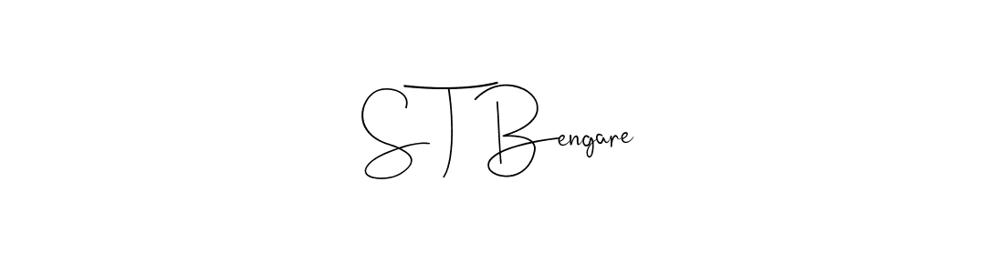 This is the best signature style for the S T Bengare name. Also you like these signature font (Andilay-7BmLP). Mix name signature. S T Bengare signature style 4 images and pictures png