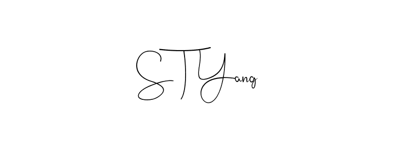 Also You can easily find your signature by using the search form. We will create S T Yang name handwritten signature images for you free of cost using Andilay-7BmLP sign style. S T Yang signature style 4 images and pictures png