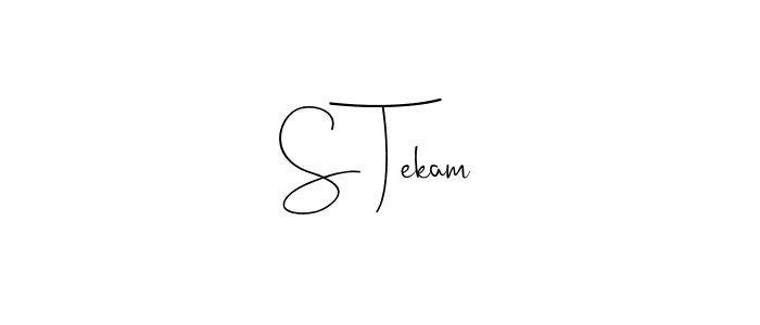 Also we have S Tekam name is the best signature style. Create professional handwritten signature collection using Andilay-7BmLP autograph style. S Tekam signature style 4 images and pictures png