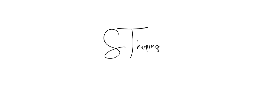 How to Draw S Thulung signature style? Andilay-7BmLP is a latest design signature styles for name S Thulung. S Thulung signature style 4 images and pictures png