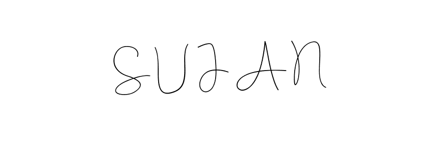 This is the best signature style for the S U J A N name. Also you like these signature font (Andilay-7BmLP). Mix name signature. S U J A N signature style 4 images and pictures png