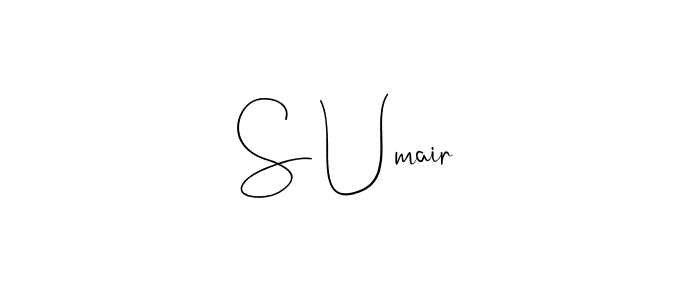 You should practise on your own different ways (Andilay-7BmLP) to write your name (S Umair) in signature. don't let someone else do it for you. S Umair signature style 4 images and pictures png