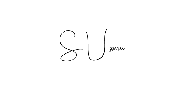 Also You can easily find your signature by using the search form. We will create S Uzma name handwritten signature images for you free of cost using Andilay-7BmLP sign style. S Uzma signature style 4 images and pictures png