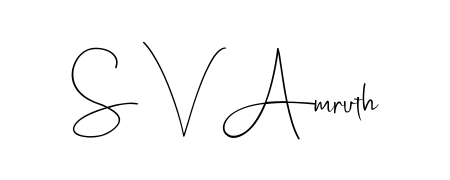 Quickly download S V Amruth name signature in high-resolution PNG using Andilay-7BmLP style. Ready to insert into PDFs and online applications. S V Amruth signature style 4 images and pictures png