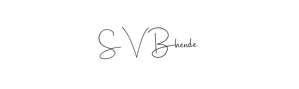 Here are the top 10 professional signature styles for the name S V Bhende. These are the best autograph styles you can use for your name. S V Bhende signature style 4 images and pictures png