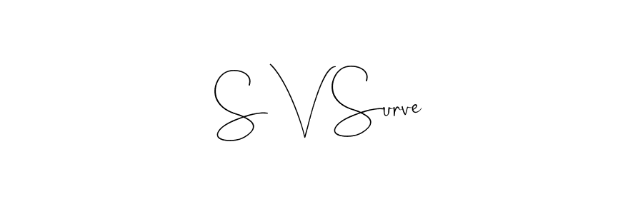 You can use this online signature creator to create a handwritten signature for the name S V Surve. This is the best online autograph maker. S V Surve signature style 4 images and pictures png