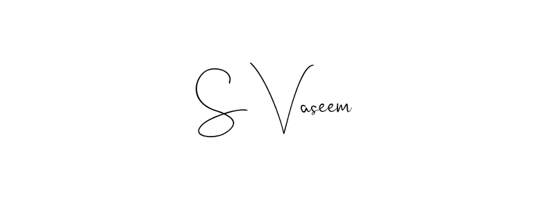 S Vaseem stylish signature style. Best Handwritten Sign (Andilay-7BmLP) for my name. Handwritten Signature Collection Ideas for my name S Vaseem. S Vaseem signature style 4 images and pictures png