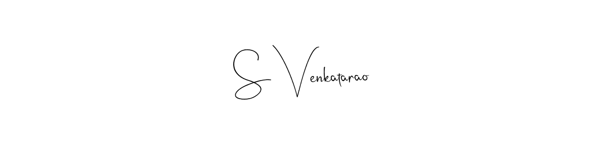 Make a beautiful signature design for name S Venkatarao. With this signature (Andilay-7BmLP) style, you can create a handwritten signature for free. S Venkatarao signature style 4 images and pictures png