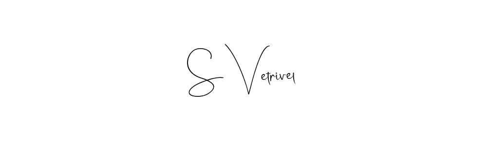 This is the best signature style for the S Vetrivel name. Also you like these signature font (Andilay-7BmLP). Mix name signature. S Vetrivel signature style 4 images and pictures png