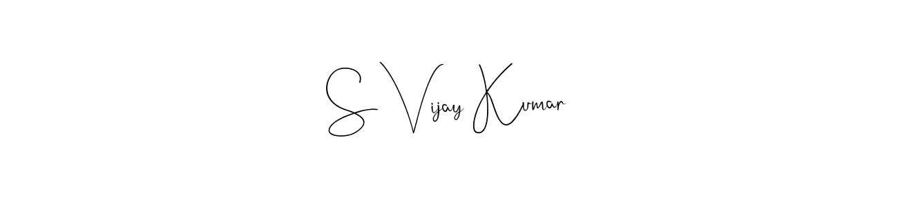 Also we have S Vijay Kumar name is the best signature style. Create professional handwritten signature collection using Andilay-7BmLP autograph style. S Vijay Kumar signature style 4 images and pictures png