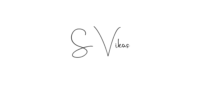 How to make S Vikas signature? Andilay-7BmLP is a professional autograph style. Create handwritten signature for S Vikas name. S Vikas signature style 4 images and pictures png