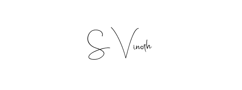 You can use this online signature creator to create a handwritten signature for the name S Vinoth. This is the best online autograph maker. S Vinoth signature style 4 images and pictures png