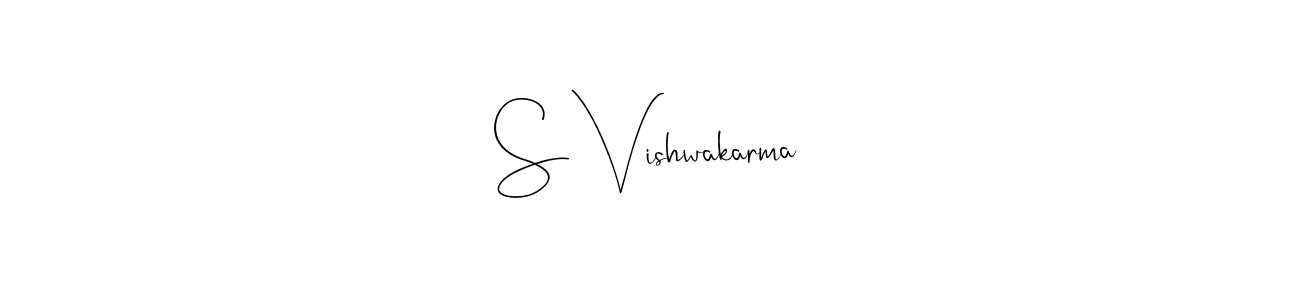 It looks lik you need a new signature style for name S Vishwakarma. Design unique handwritten (Andilay-7BmLP) signature with our free signature maker in just a few clicks. S Vishwakarma signature style 4 images and pictures png