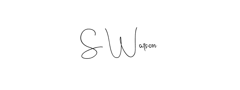 Make a short S Watson signature style. Manage your documents anywhere anytime using Andilay-7BmLP. Create and add eSignatures, submit forms, share and send files easily. S Watson signature style 4 images and pictures png