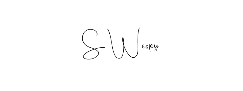 Best and Professional Signature Style for S Wesley. Andilay-7BmLP Best Signature Style Collection. S Wesley signature style 4 images and pictures png