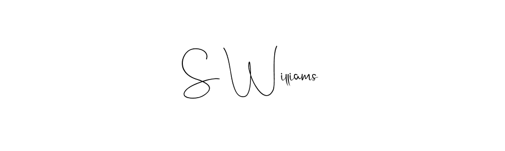 Use a signature maker to create a handwritten signature online. With this signature software, you can design (Andilay-7BmLP) your own signature for name S Williams. S Williams signature style 4 images and pictures png