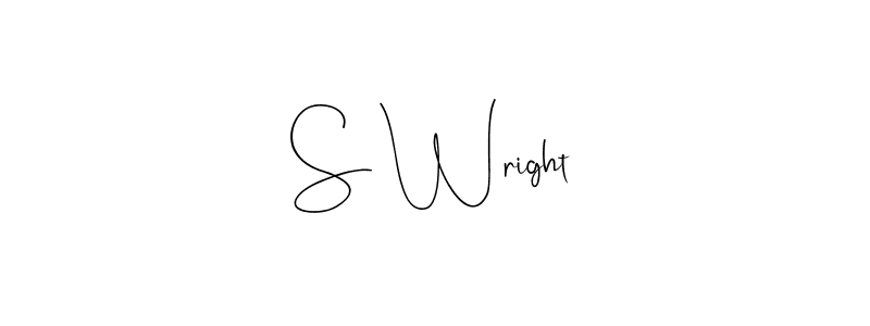 How to make S Wright signature? Andilay-7BmLP is a professional autograph style. Create handwritten signature for S Wright name. S Wright signature style 4 images and pictures png