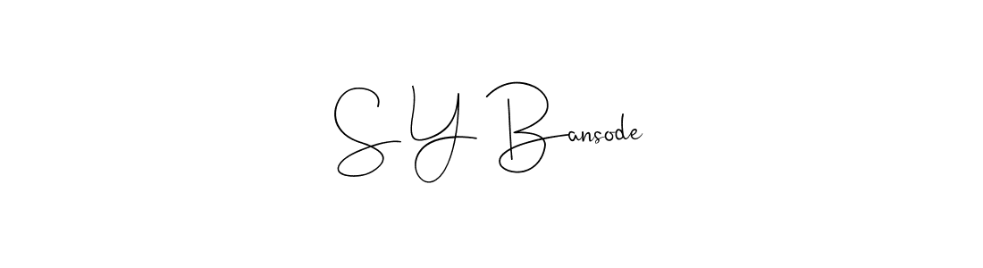 Make a short S Y Bansode signature style. Manage your documents anywhere anytime using Andilay-7BmLP. Create and add eSignatures, submit forms, share and send files easily. S Y Bansode signature style 4 images and pictures png