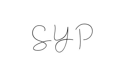 if you are searching for the best signature style for your name S Y P. so please give up your signature search. here we have designed multiple signature styles  using Andilay-7BmLP. S Y P signature style 4 images and pictures png
