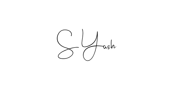 You can use this online signature creator to create a handwritten signature for the name S Yash. This is the best online autograph maker. S Yash signature style 4 images and pictures png
