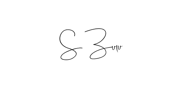 This is the best signature style for the S Zulu name. Also you like these signature font (Andilay-7BmLP). Mix name signature. S Zulu signature style 4 images and pictures png