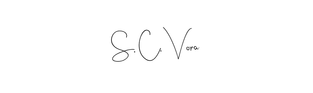 This is the best signature style for the S. C. Vora name. Also you like these signature font (Andilay-7BmLP). Mix name signature. S. C. Vora signature style 4 images and pictures png