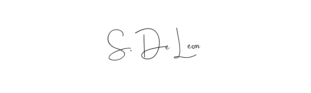 Similarly Andilay-7BmLP is the best handwritten signature design. Signature creator online .You can use it as an online autograph creator for name S. De Leon. S. De Leon signature style 4 images and pictures png