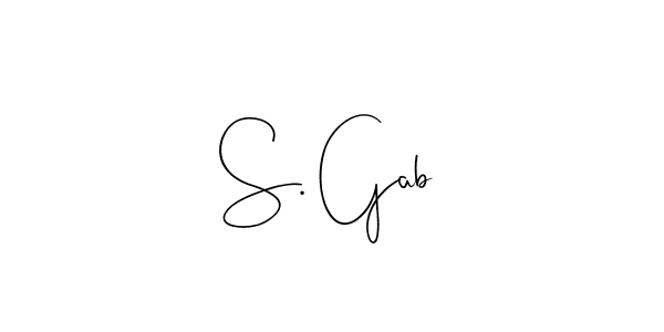 Make a short S. Gab signature style. Manage your documents anywhere anytime using Andilay-7BmLP. Create and add eSignatures, submit forms, share and send files easily. S. Gab signature style 4 images and pictures png