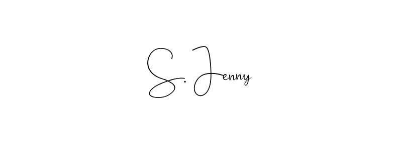 if you are searching for the best signature style for your name S. Jenny. so please give up your signature search. here we have designed multiple signature styles  using Andilay-7BmLP. S. Jenny signature style 4 images and pictures png